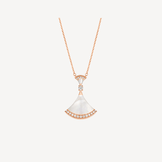 [ELAN LUXE]DREAM NECKLACE MOP PINK GOLD DIAMOND