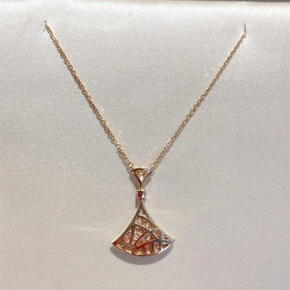 [ELAN LUXE]DREAM NECKLACE PINK GOLD FULL DIAMOND