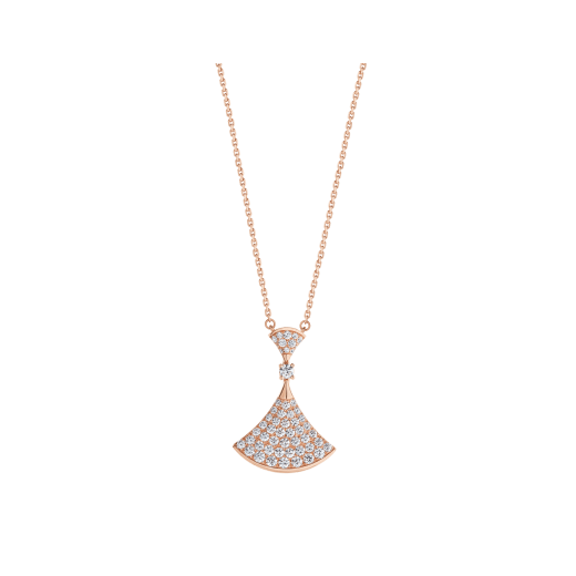 [ELAN LUXE]DREAM NECKLACE PINK GOLD FULL DIAMOND