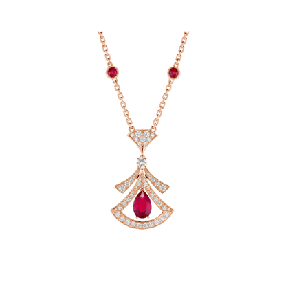 [ELAN LUXE]DREAM NECKLACE CARNELIAN DIAMOND PINK GOLD