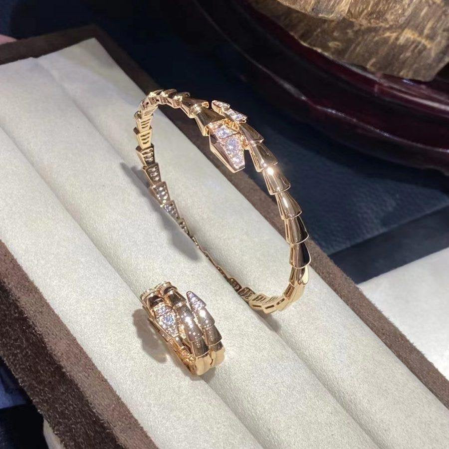 [ELAN LUXE]SERPENTI BRACELET DIAMONDS PINK GOLD