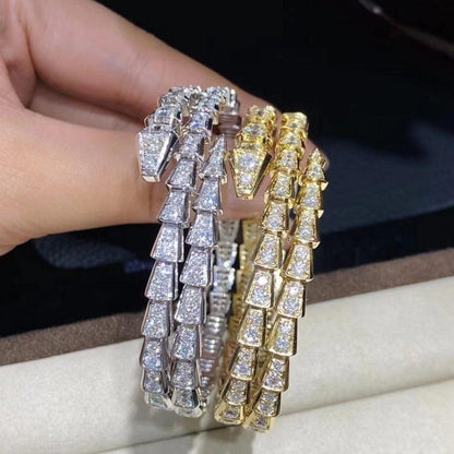 [ELAN LUXE]SERPENTI BRACELET GOLD DIAMOND DOUBLE ROW