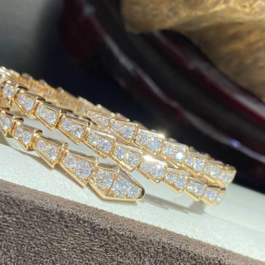 [ELAN LUXE]SERPENTI BRACELET GOLD DIAMOND DOUBLE ROW