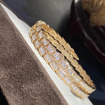 [ELAN LUXE]SERPENTI BRACELET GOLD DIAMOND DOUBLE ROW