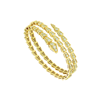 [ELAN LUXE]SERPENTI BRACELET GOLD DIAMOND DOUBLE ROW