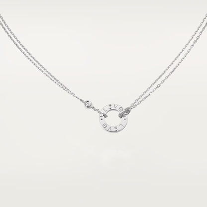 [ELAN LUXE]LOVE NECKLACE 16MM 2 DIAMONDS
