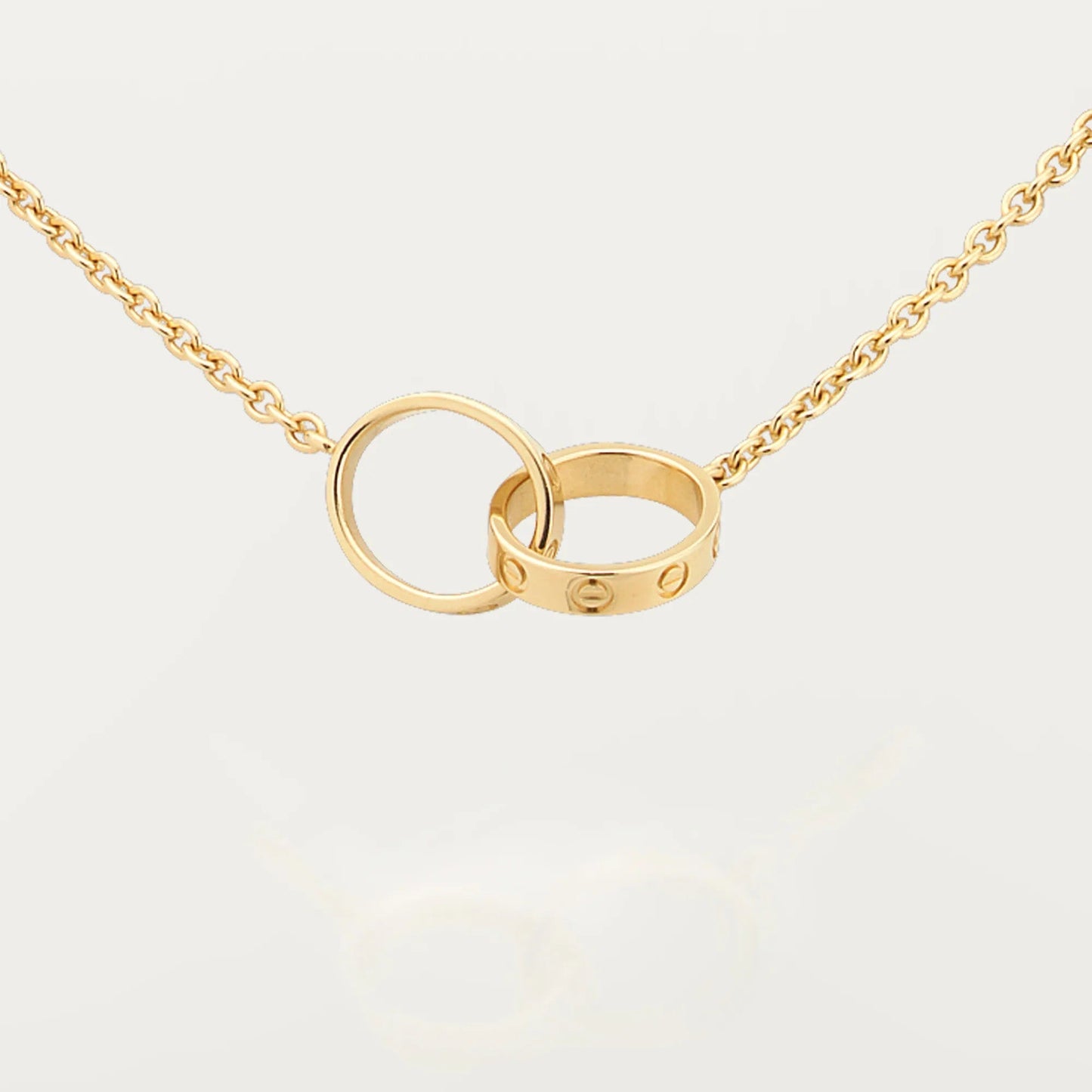 [ELAN LUXE]LOVE DOUBLE RING NECKLACE