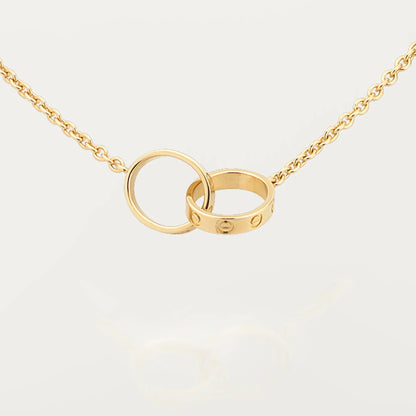 [ELAN LUXE]LOVE DOUBLE RING NECKLACE