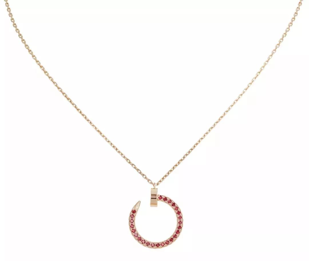 [ELAN LUXE]JUSTE NECKLACE GOLD RED DIAMONDS