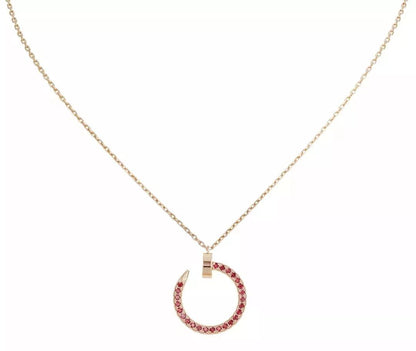 [ELAN LUXE]JUSTE NECKLACE GOLD RED DIAMONDS