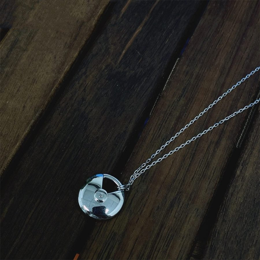 [ELAN LUXE]AMULETTE SILVER FULL DIAMOND NECKLACE