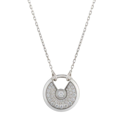 [ELAN LUXE]AMULETTE SILVER FULL DIAMOND NECKLACE