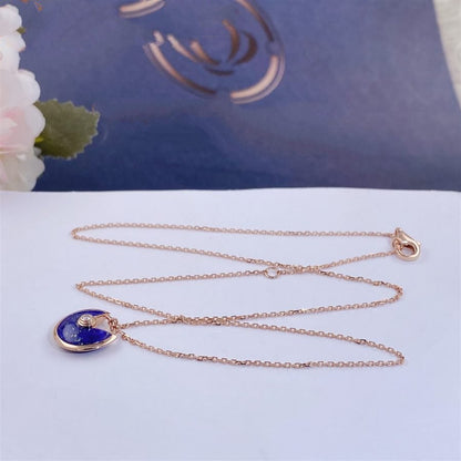 [ELAN LUXE]AMULETTE ROSE GOLD AGATE NECKLACE