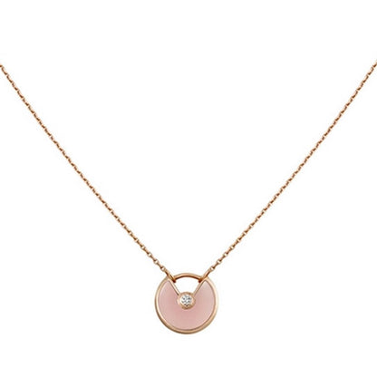 [ELAN LUXE]AMULETTE ROSE GOLD PINK MOP NECKLACE