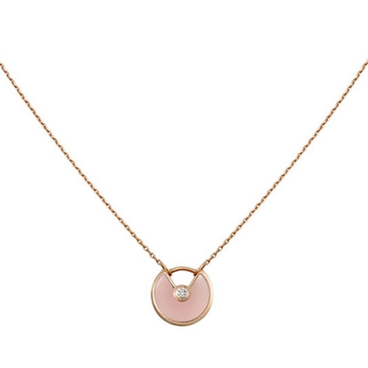 [ELAN LUXE]AMULETTE ROSE GOLD PINK MOP NECKLACE