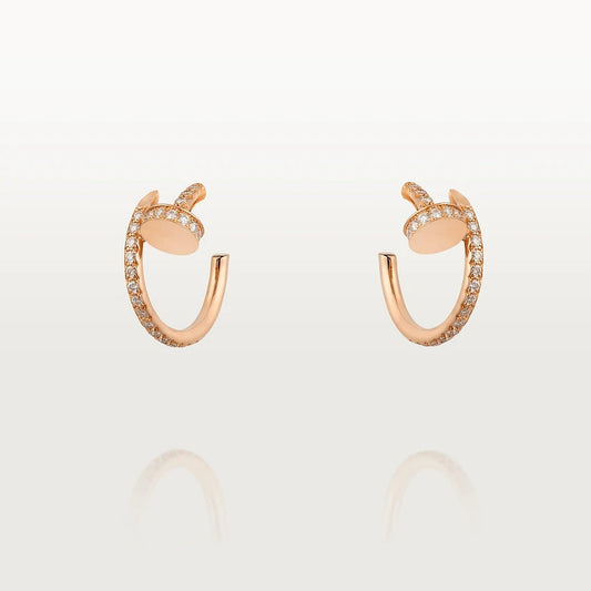 [ELAN LUXE]JUSTE EARRINGS 12.75MM PINK GOLD DIAMOND