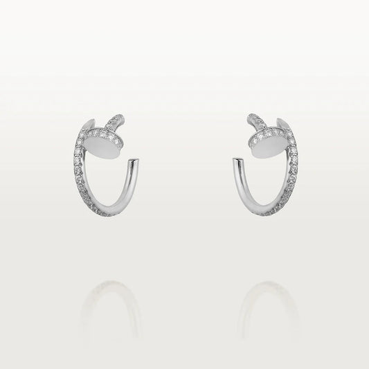 [ELAN LUXE]JUSTE EARRINGS 12.75MM SILVER DIAMOND