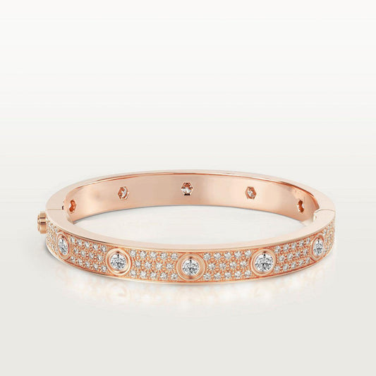 [ELAN LUXE]LOVE BRACELET 6.1MM DIAMOND-PAVED 10 BIG DIAMONDS