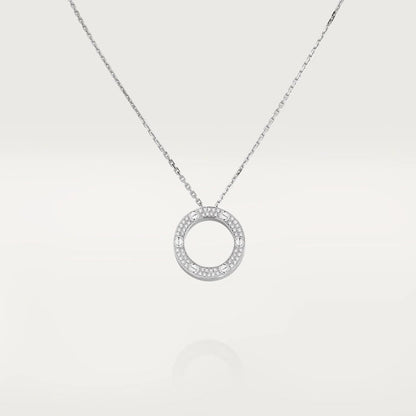 [ELAN LUXE]LOVE NECKLACE ADJUSTABLE SILVER