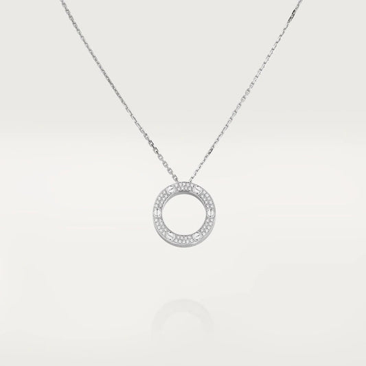 [ELAN LUXE]LOVE NECKLACE ADJUSTABLE SILVER