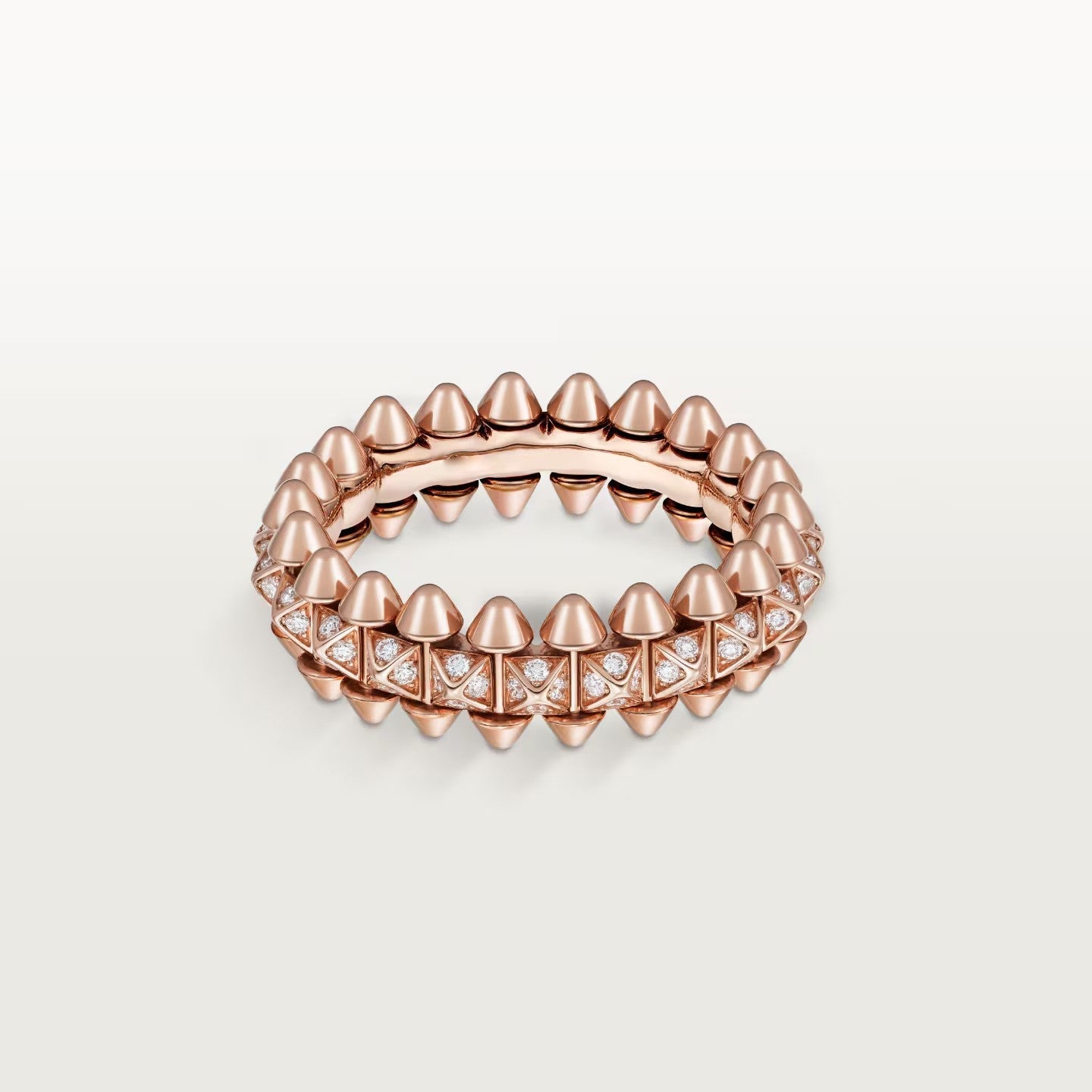 [ELAN LUXE]CLASH 6.4MM SMALL FULL DIAMOND RING
