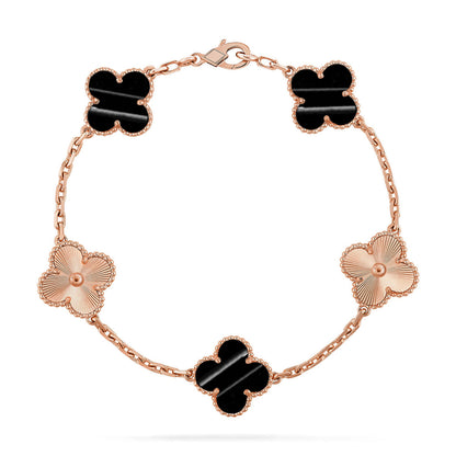 [ELAN LUXE] CLOVER 5 MOTIF PULSAR STONE BRACELET COLLECTION