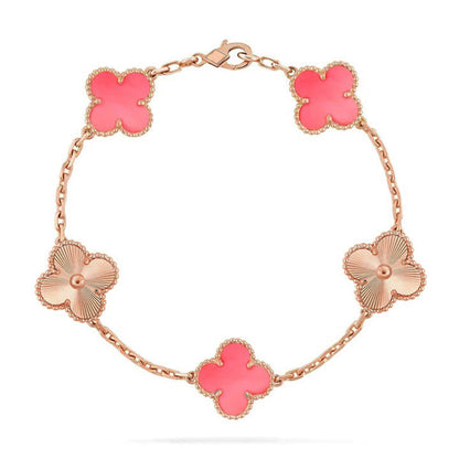 [ELAN LUXE] CLOVER 5 MOTIFS  PINK MOP BRACELET COLLECTION