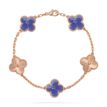 [ELAN LUXE]CLOVER 5 MOTIF BLUE VEINS BRACELET COLLECTION