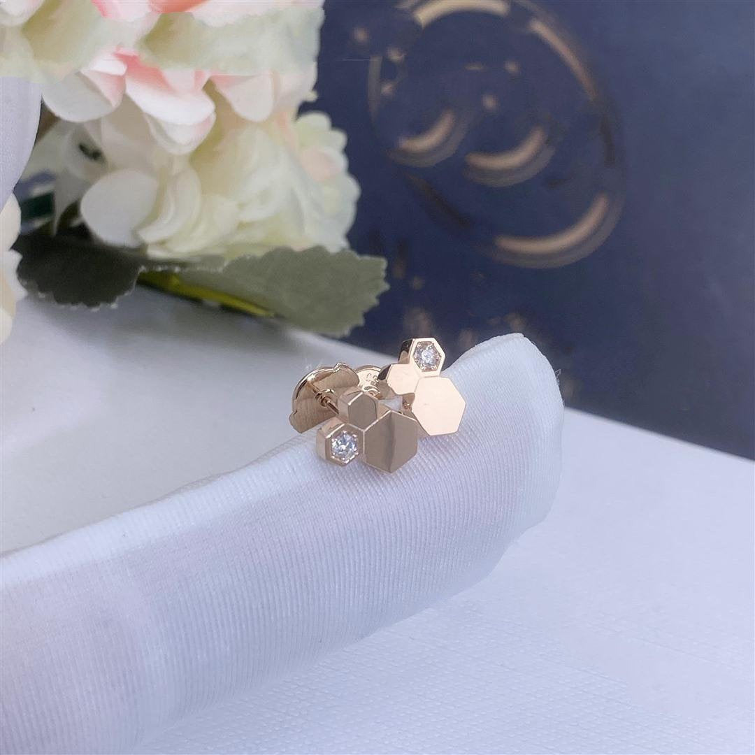 [ELAN LUXE]BEE LOVE PINK GOLD DIAMOND EARRINGS