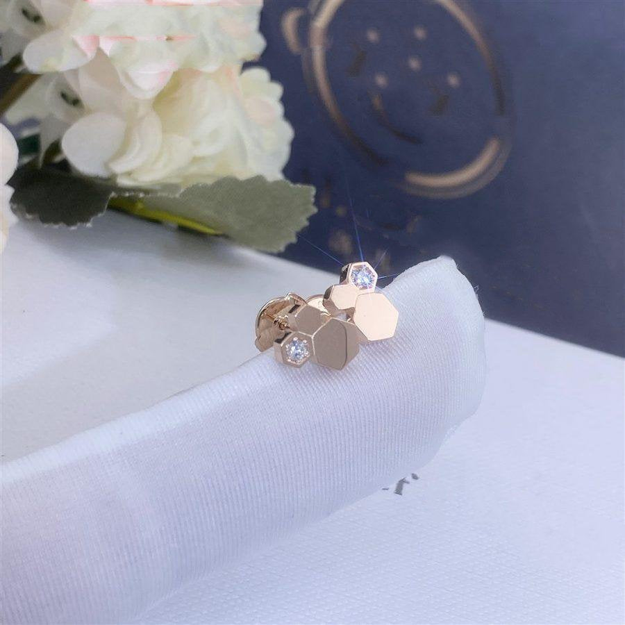 [ELAN LUXE]BEE LOVE PINK GOLD DIAMOND EARRINGS