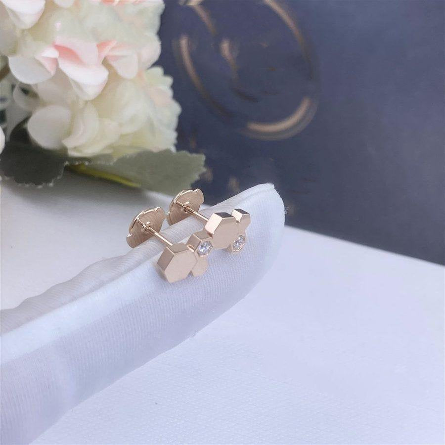 [ELAN LUXE]BEE LOVE PINK GOLD DIAMOND EARRINGS