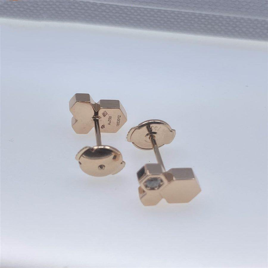 [ELAN LUXE]BEE LOVE PINK GOLD DIAMOND EARRINGS