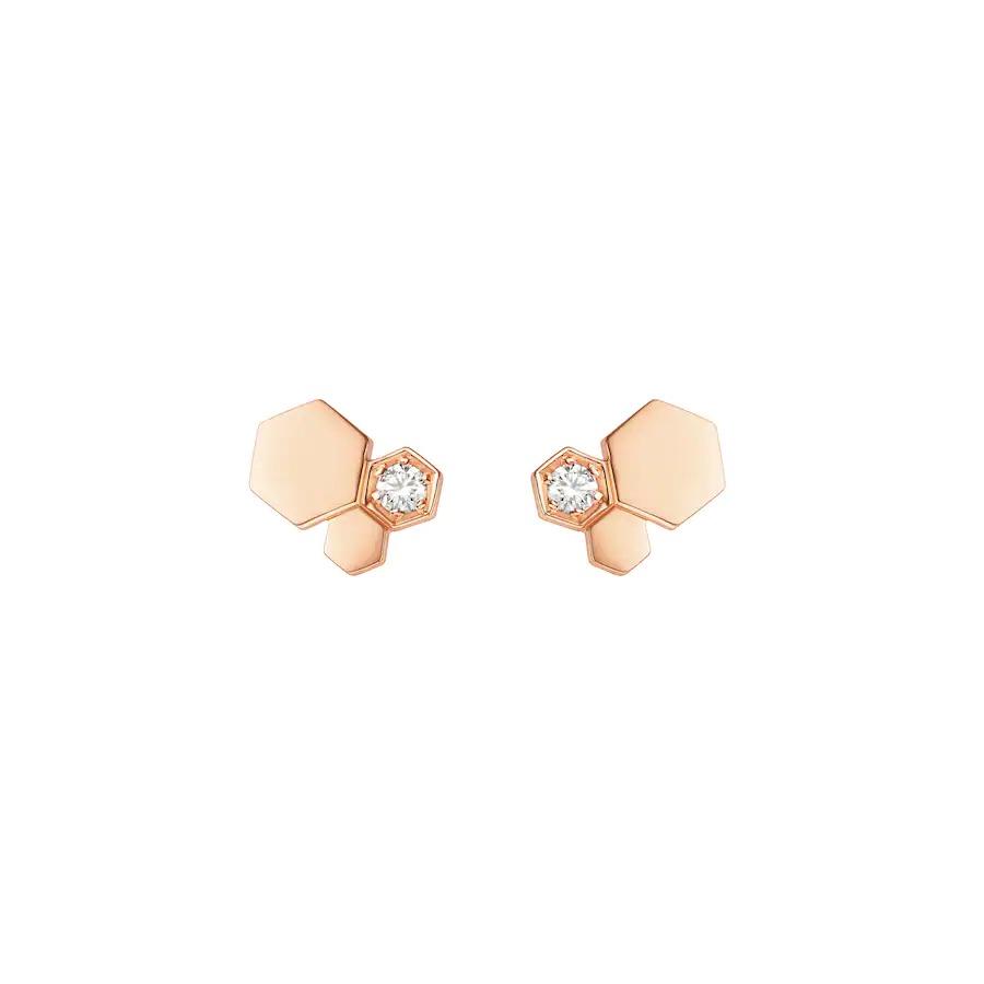 [ELAN LUXE]BEE LOVE PINK GOLD DIAMOND EARRINGS