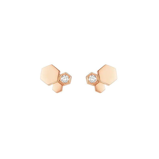 [ELAN LUXE]BEE LOVE PINK GOLD DIAMOND EARRINGS