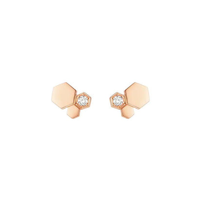 [ELAN LUXE]BEE LOVE PINK GOLD DIAMOND EARRINGS