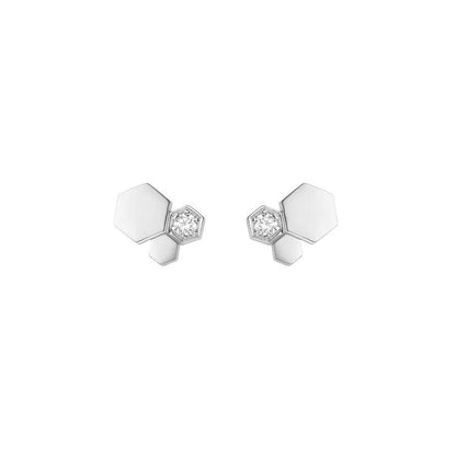 [ELAN LUXE]BEE LOVE SILVER DIAMOND EARRINGS