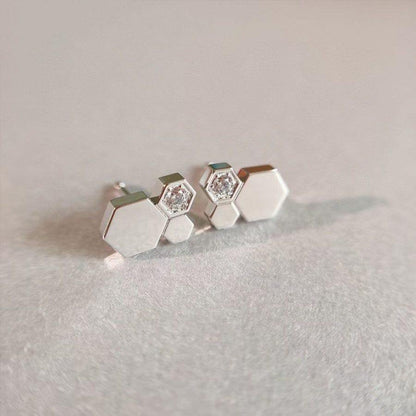 [ELAN LUXE]BEE LOVE SILVER DIAMOND EARRINGS