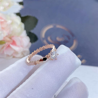 [ELAN LUXE]BEE LOVE RING PINK GOLD 1 DIAMOND