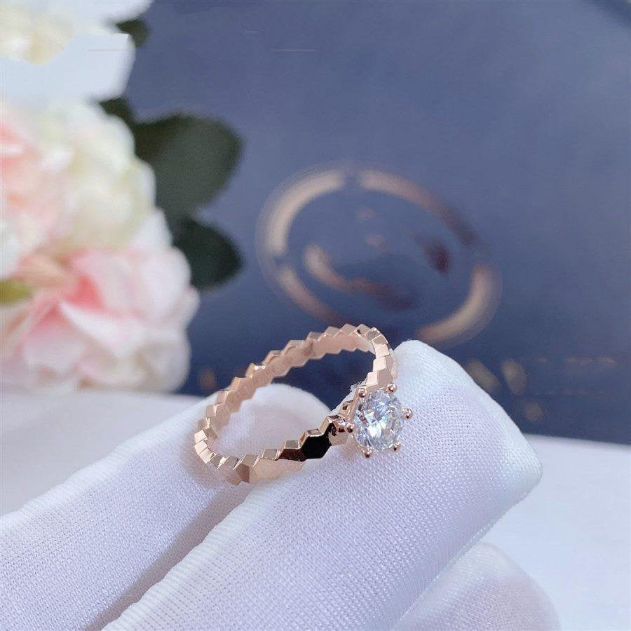 [ELAN LUXE]BEE LOVE RING PINK GOLD 1 DIAMOND