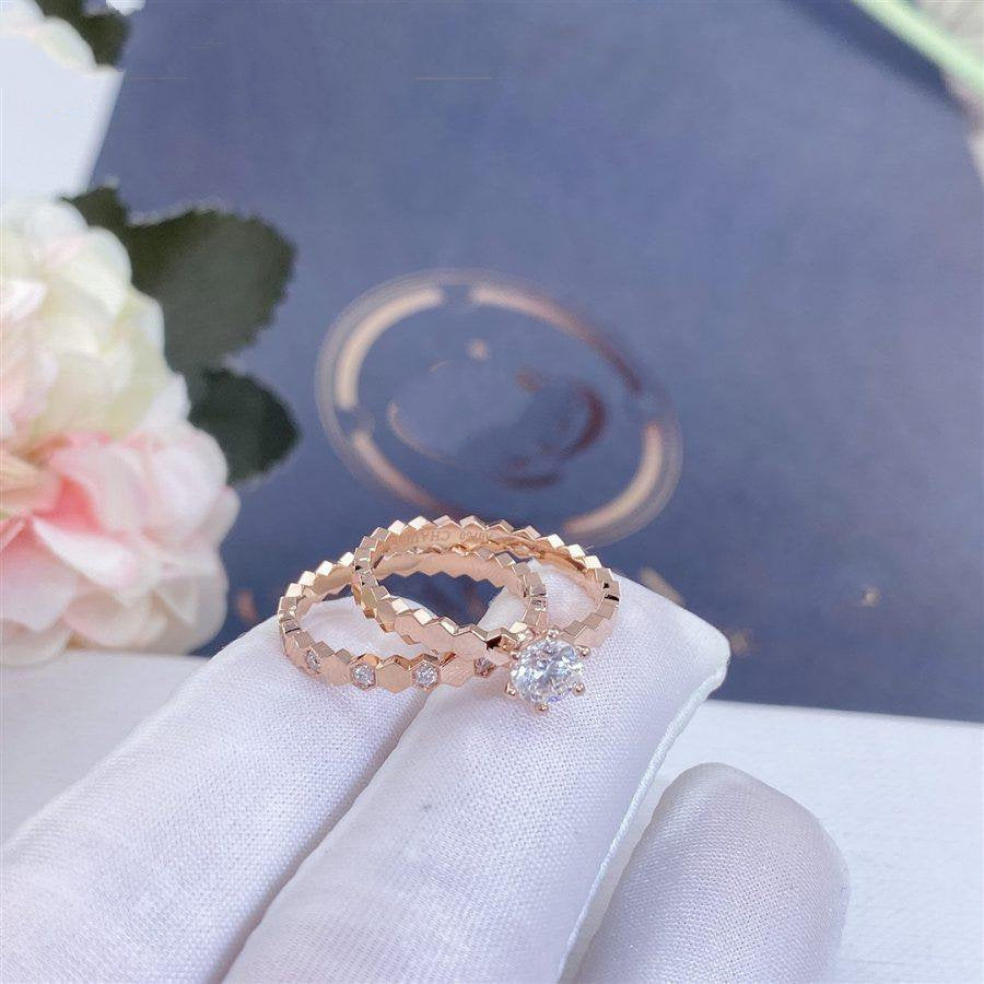 [ELAN LUXE]BEE LOVE RING PINK GOLD 1 DIAMOND