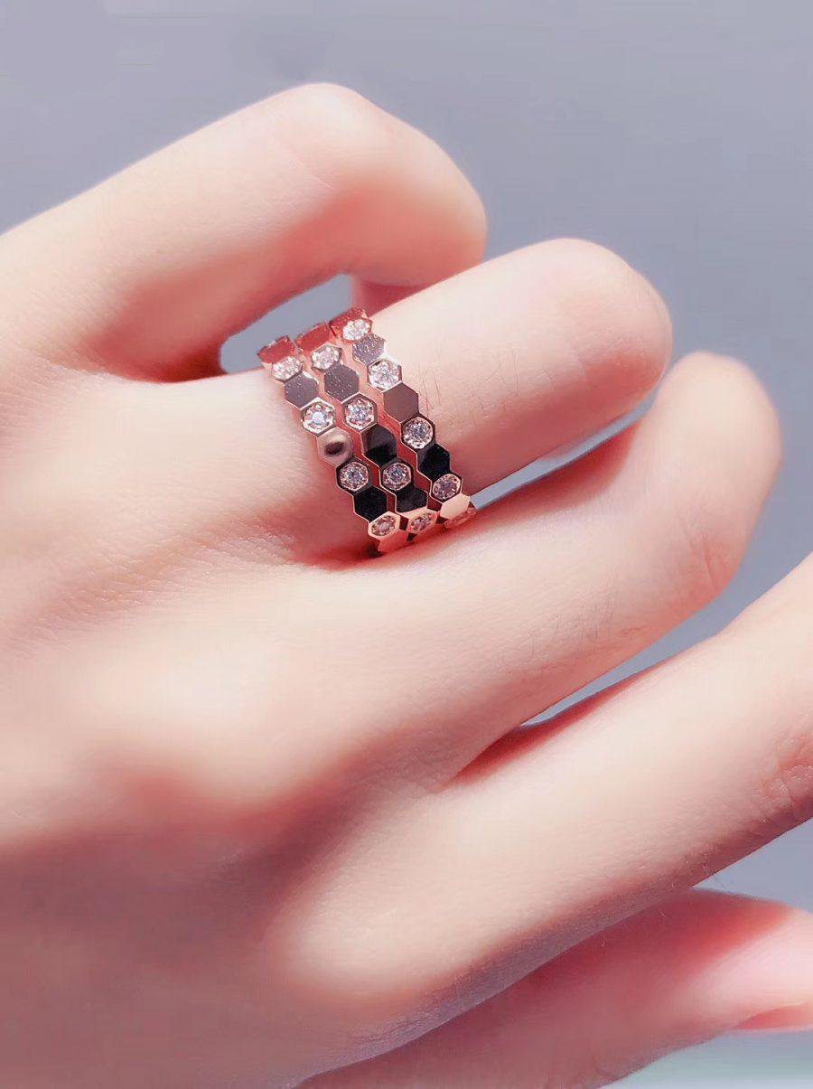 [ELAN LUXE]BEE LOVE RING PINK GOLD DIAMOND
