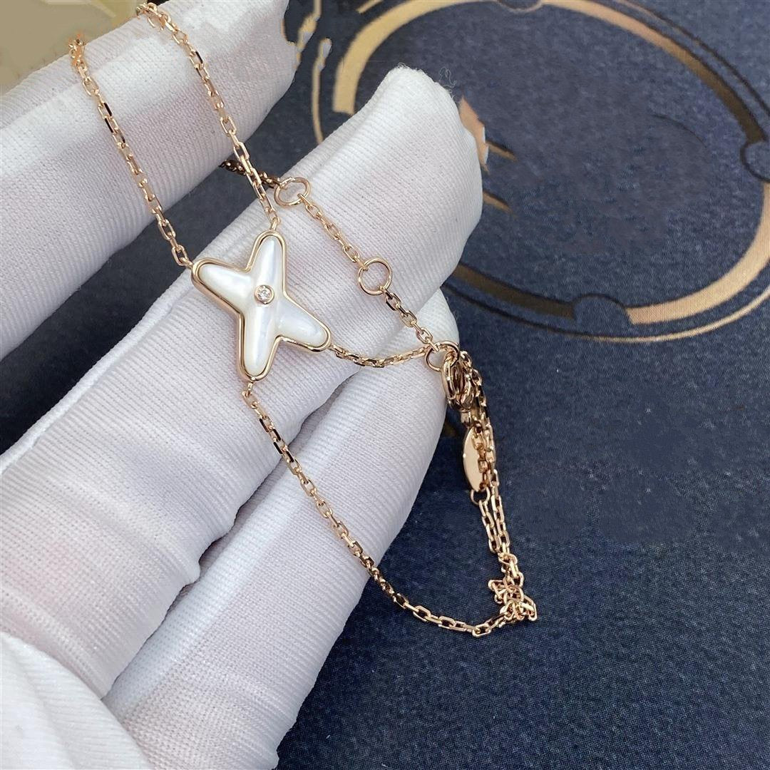 [ELAN LUXE]JEUX BRACELET WHITE MOP PINK GOLD 1 DIAMOND