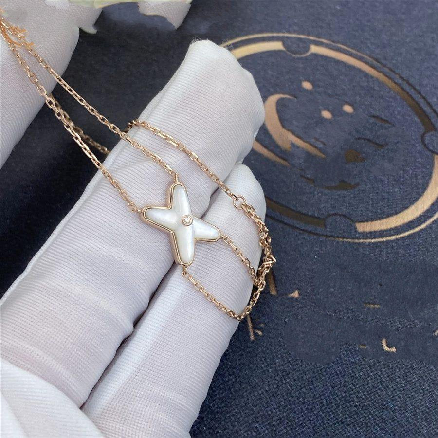 [ELAN LUXE]JEUX BRACELET WHITE MOP PINK GOLD 1 DIAMOND