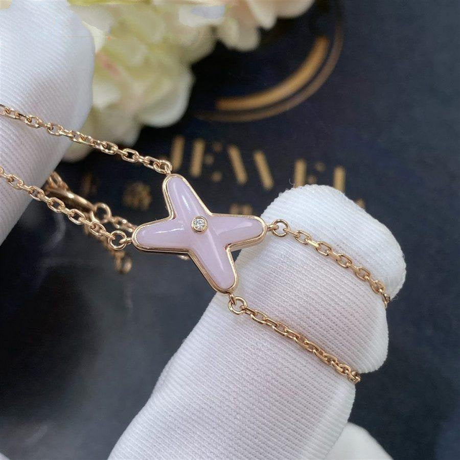 [ELAN LUXE]JEUX BRACELET PINK MOP PINK GOLD 1 DIAMOND