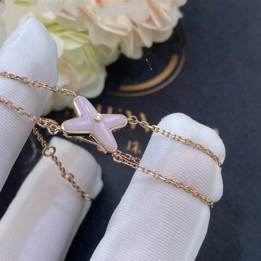 [ELAN LUXE]JEUX BRACELET PINK MOP PINK GOLD 1 DIAMOND