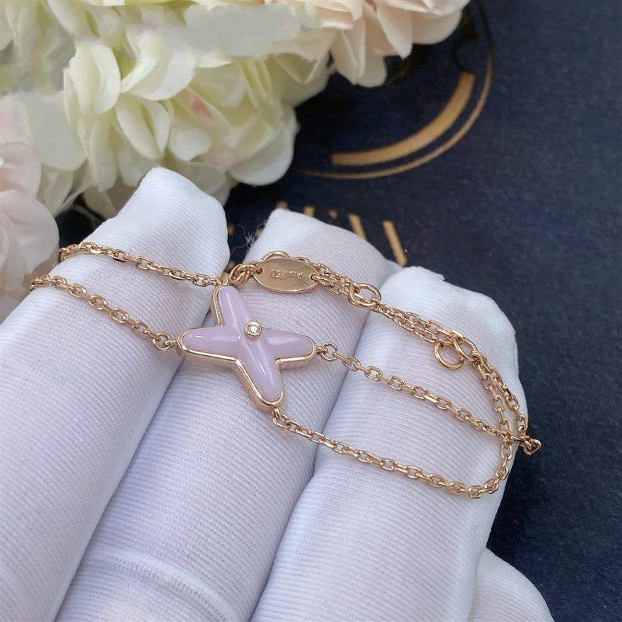 [ELAN LUXE]JEUX BRACELET PINK MOP PINK GOLD 1 DIAMOND