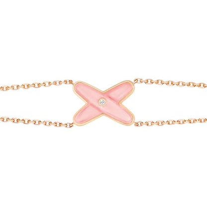[ELAN LUXE]JEUX BRACELET PINK MOP PINK GOLD 1 DIAMOND