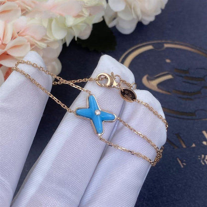 [ELAN LUXE]JEUX BRACELET TURQUOISE PINK GOLD 1 DIAMOND
