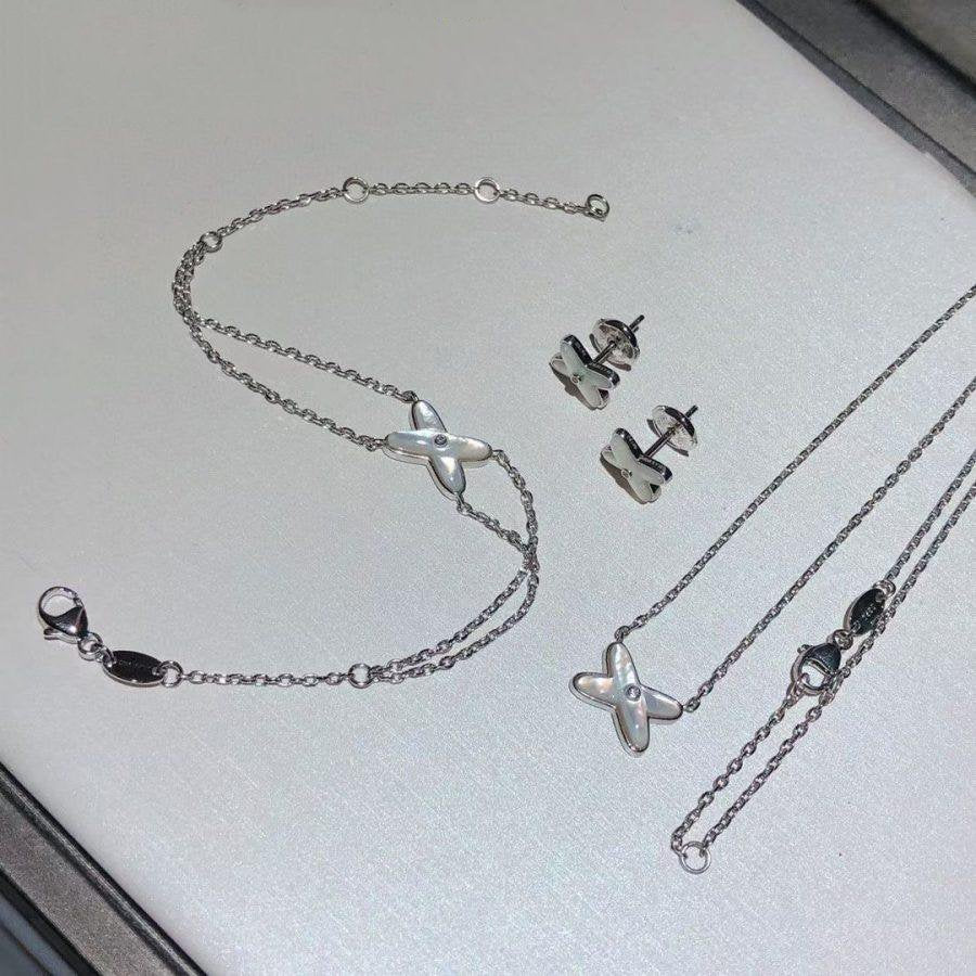 [ELAN LUXE]JEUX BRACELET WHITE MOP SILVER 1 DIAMOND