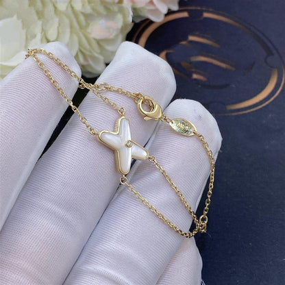[ELAN LUXE]JEUX BRACELET WHITE MOP GOLD 1 DIAMOND
